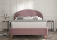 Lunar Upholstered Bed Frame - Double Bed Frame Only - Velvet Lilac