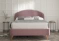 Lunar Upholstered Bed Frame - Super King Size Bed Frame Only - Velvet Lilac
