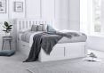 Madison White 4 Drawer Wooden Compact Double Bed Frame Only