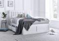 Madison White 4 Drawer Wooden Double Bed Frame Only