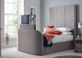 Somerton Grey Upholstered TV King Size Bed Frame Only