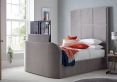 Somerton Grey Upholstered TV King Size Bed Frame Only