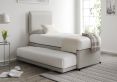 Cheltenham Deluxe Malia Silver Upholstered Guest Bed Including Mattresses