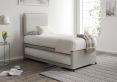 Cheltenham Deluxe Malia Silver Upholstered Guest Bed Including Mattresses