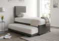 Cheltenham Malia Slate Upholstered Guest Bed With Mattresses