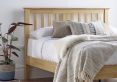 Malmo Oak Finish Wooden Bed Frame - King Size Bed Frame Only