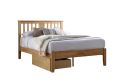 Malmo Oak Finish Wooden Bed Frame - King Size Bed Frame Only