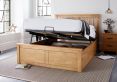Malmo New Oak Finish Wooden Ottoman Storage Bed - Double Ottoman Only