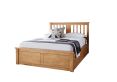 Malmo New Oak Finish Wooden Ottoman Storage Bed - King Size Ottoman Only