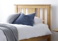 Malmo Oak Finish Solo Wooden Bed Frame - Single Bed Frame Only