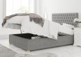 Malton Ottoman Eire Linen Grey King Size Bed Frame Only