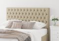Malton Ottoman Eire Linen Natural Double Bed Frame Only