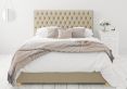 Malton Ottoman Eire Linen Natural Compact Double Bed Frame Only