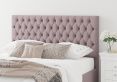 Malton Ottoman Plush Velvet Blush Compact Double Bed Frame Only