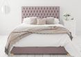 Malton Ottoman Plush Velvet Blush Double Bed Frame Only