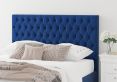 Malton Ottoman Plush Velvet Navy Compact Double Bed Frame Only