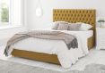 Malton Ottoman Plush Velvet Ochre Single Bed Frame Only