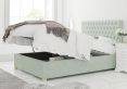 Malton Ottoman Pastel Cotton Eau De Nil Single Bed Frame Only