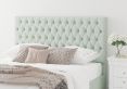 Malton Ottoman Pastel Cotton Eau De Nil Compact Double Bed Frame Only