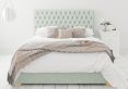 Malton Ottoman Pastel Cotton Eau De Nil Compact Double Bed Frame Only