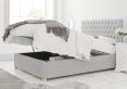 Malton Ottoman Pastel Cotton Storm Compact Double Bed Frame Only