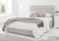Malton Ottoman Pastel Cotton Storm Compact Double Bed Frame Only