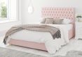 Malton Ottoman Pastel Cotton Tea Rose Compact Double Bed Frame Only