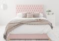 Malton Ottoman Pastel Cotton Tea Rose Compact Double Bed Frame Only