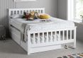Malvern White 3 Drawer Wooden Double Bed With Trundle