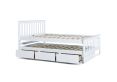Malvern White 3 Drawer Wooden Double Bed With Trundle
