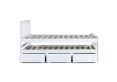 Malvern White 3 Drawer Wooden Double Bed With Trundle