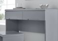 Manilla Grey Dressing Table With 2 Drawers