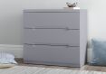 Julian Bowen Manhattan Grey 3 Drawer Chest Only