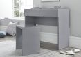 Julian Bowen Manhattan 2 Drawer Grey Dressing Table with Stool