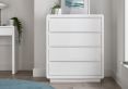 Marlow White High Gloss - 4 Drawer Chest