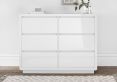 Marlow High Gloss - 6 Drawer Chest - White