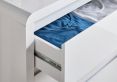 Marlow White High Gloss - 2 Drawer Bedside