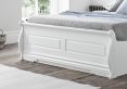 Marseille White Ottoman Bed - Double Bed Frame Only