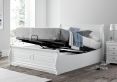 Marseille White Ottoman Bed - Double Bed Frame Only