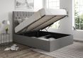 Maxi Arran Pebble Upholstered Ottoman Double Bed Frame Only