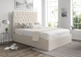 Maxi Boucle Ivory Upholstered Ottoman King Size Bed Frame Only