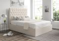 Maxi Boucle Ivory Upholstered Ottoman Double Bed Frame Only