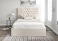 Maxi Boucle Ivory Upholstered Ottoman Double Bed Frame Only