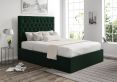 Maxi Hugo Bottle Green Upholstered Ottoman King Size Bed Frame Only