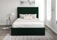 Maxi Hugo Bottle Green Upholstered Ottoman King Size Bed Frame Only