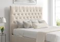 Maxi Hugo Ivory Upholstered Ottoman Double Bed Frame Only