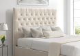 Maxi Hugo Ivory Upholstered Ottoman Super King Size Bed Frame Only