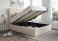 Maxi Hugo Ivory Upholstered Ottoman King Size Bed Frame Only