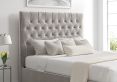 Maxi Hugo Platinum Upholstered Ottoman King Size Bed Frame Only