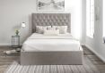 Maxi Hugo Platinum Upholstered Ottoman King Size Bed Frame Only